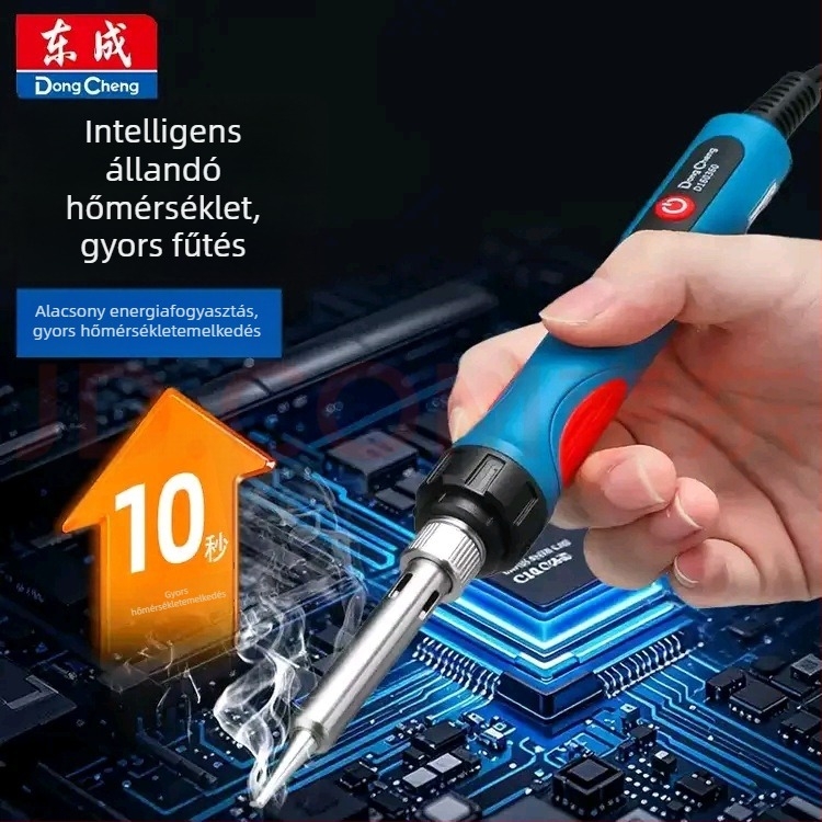 Digitális kijelzős elektromos forrasztókészlet, állandó hőmérséklettel, elektronikai javításokhoz