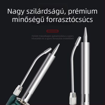 Automatikus ónadagoló elektromos forrasztóvas, digitális kijelző, 80W, állítható hőmérséklet, nagy teljesítményű ipari forrasztópisztoly külső fűtéssel