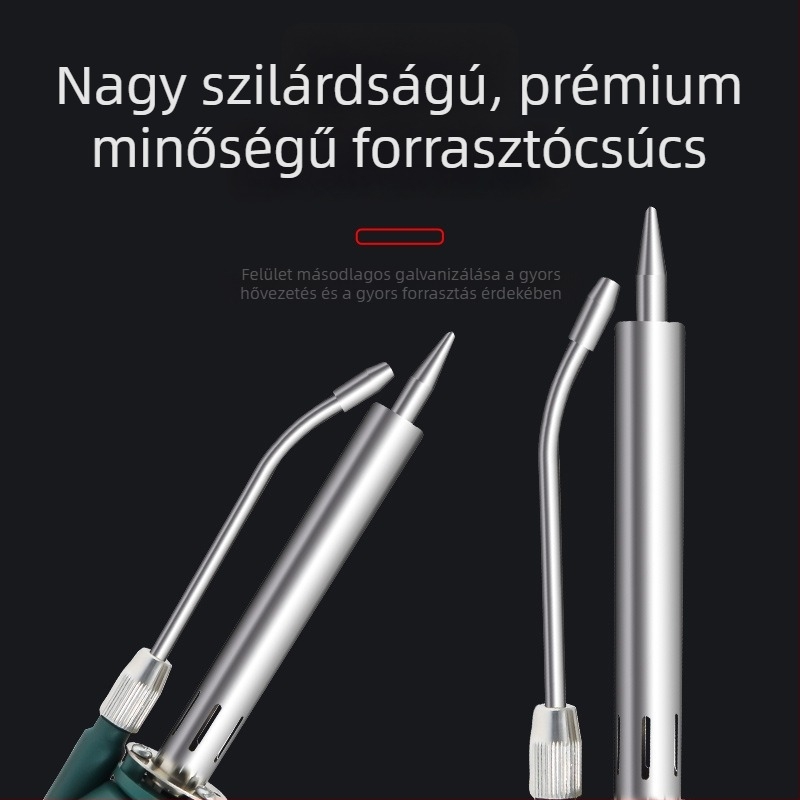 Automatikus ónadagoló elektromos forrasztóvas, digitális kijelző, 80W, állítható hőmérséklet, nagy teljesítményű ipari forrasztópisztoly külső fűtéssel