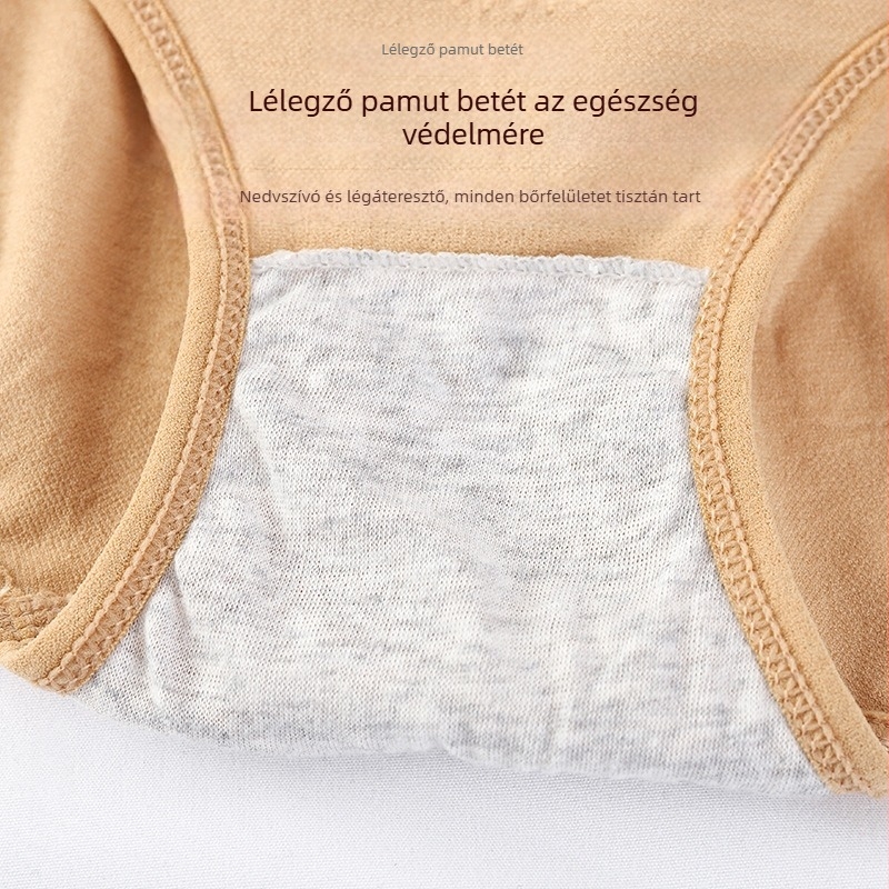 3D méhsejt mintás, seamless női alsónemű középmagasságú, légáteresztő, pamut bélés a szeméremrészben, csípőemelés és hasi támasz