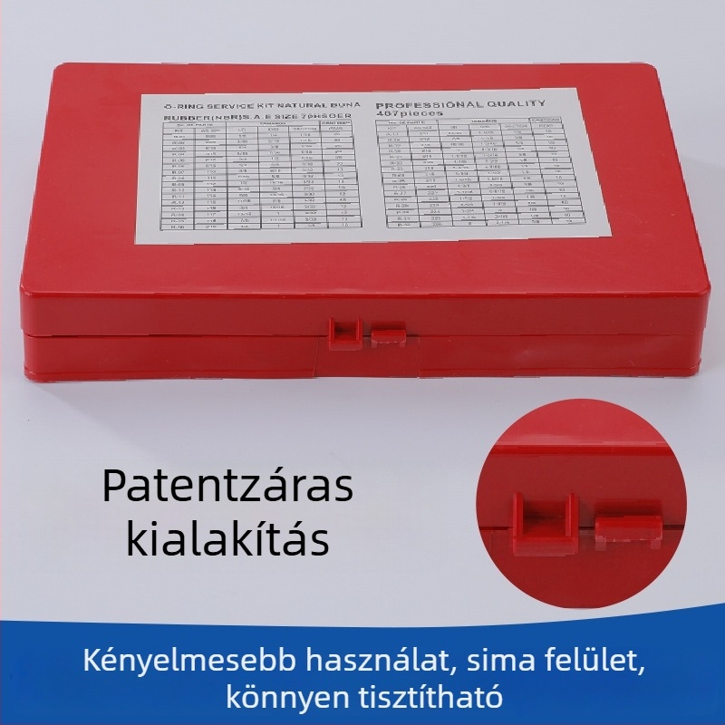 Sapei 419 darabos metrikus O-gyűrű javító készlet nitrilgumi tömítőgyűrűkkel, különböző méretek, olajálló, kopásálló, nagy nyomásálló