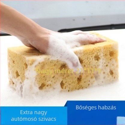 Extra nagy autómosó szivacs — sűrű, nedvszívó szivacstömb a tisztításra