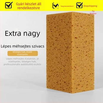 Autómosó szivacs, extralarge méret, nedvszívó, korall-szivacs autóápoláshoz