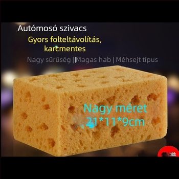 Autómosó szivacs, extralarge méret, nedvszívó, korall-szivacs autóápoláshoz