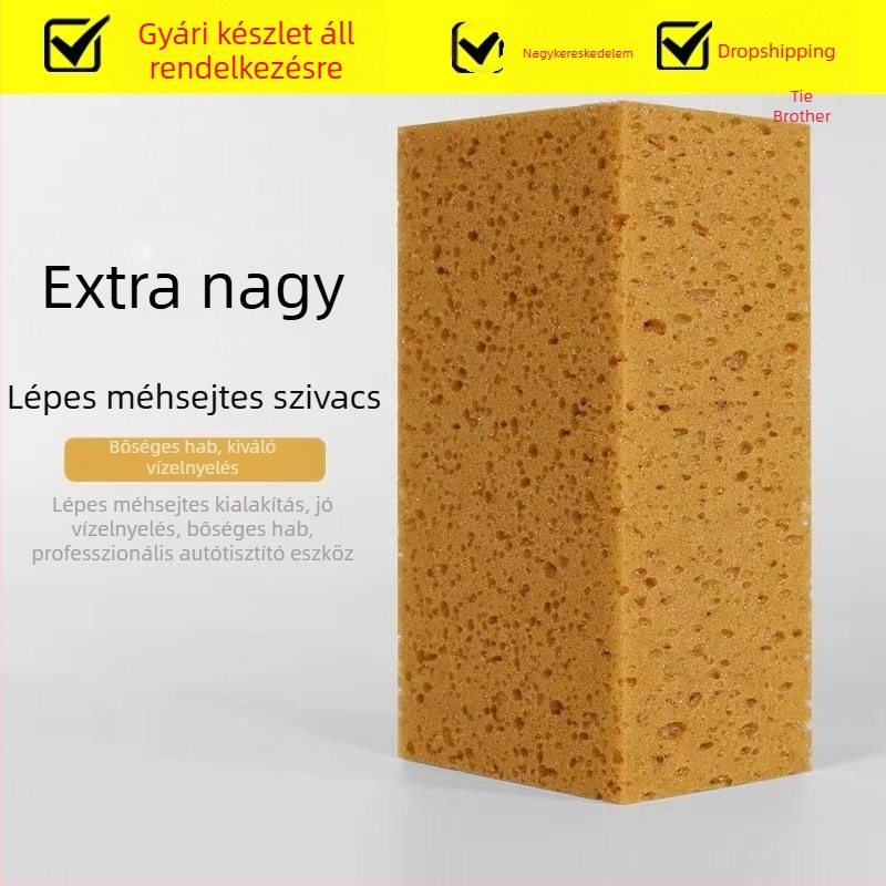 Autómosó szivacs, extralarge méret, nedvszívó, korall-szivacs autóápoláshoz