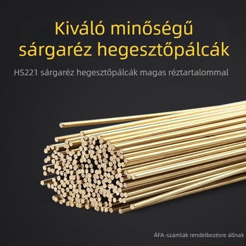 HS221 Sárgaréz forrasztópálca, Sárgaréz forrasztódrót, Fúrófejek 1,6–5,0 mm