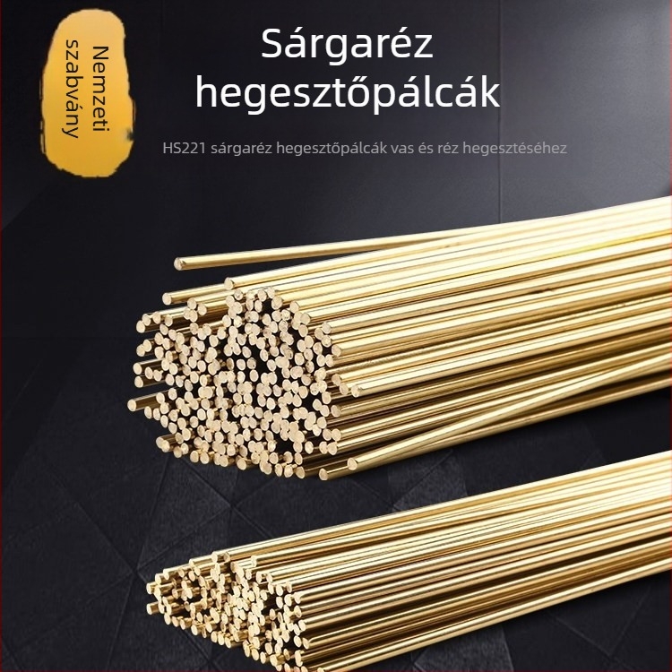 HS221 Sárgaréz forrasztópálca, Sárgaréz forrasztódrót, Fúrófejek 1,6–5,0 mm