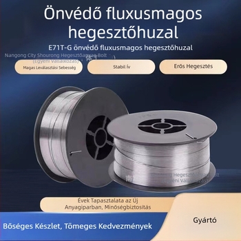 E71T-GS gáz nélküli önvédő flux-kor huzal MIG/MAG hegesztéshez