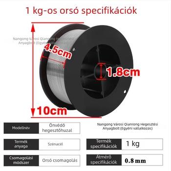 E71T-GS gáz nélküli önvédő flux-kor huzal MIG/MAG hegesztéshez