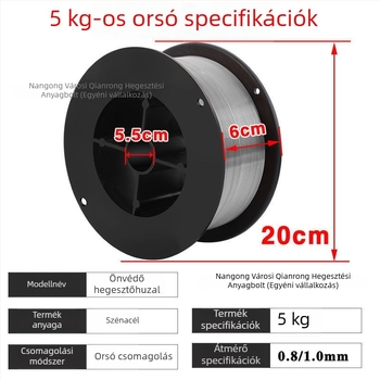 E71T-GS gáz nélküli önvédő flux-kor huzal MIG/MAG hegesztéshez