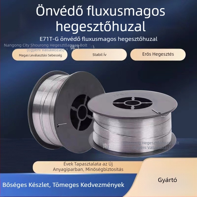 E71T-GS gáz nélküli önvédő flux-kor huzal MIG/MAG hegesztéshez