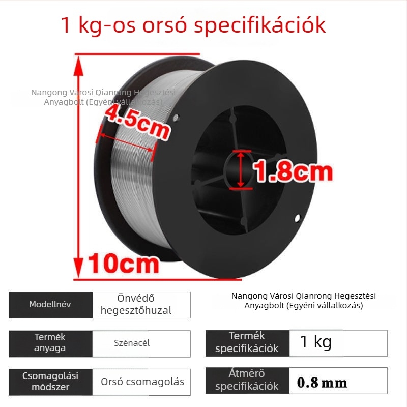 E71T-GS gáz nélküli önvédő flux-kor huzal MIG/MAG hegesztéshez