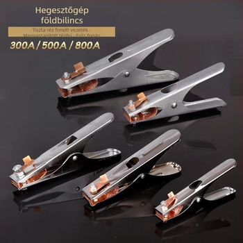 Holland stílusú földelő kapocs, hegesztő kapocs, 300A/500A/800A, krómozott galvanizált, 50 cm hosszú