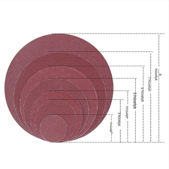 125 mm flockolt csiszoló korongok, 5 hüvelykes, önragasztó, velúr hátlappal