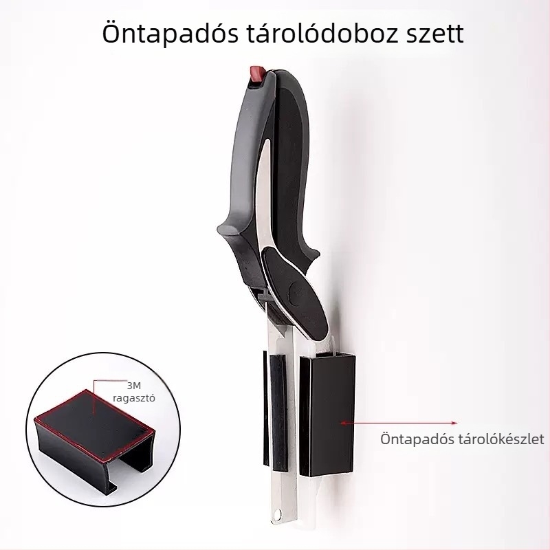 Konyhai multifunkcionális 2-in-1 olló, rozsdamentes acélból, háztartási masszív csontolló csirkecsontokhoz, levehető dizájn