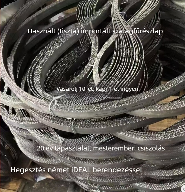 M42 bi-metál szalagfűrészlap acélhorgony és rozsdamentes formacél vágásához, 4115 géphez