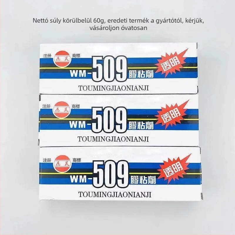 509AB ragasztó jáde- és kő repedések javítására, szigetelő, magas és alacsony hőmérséklet-álló, átlátszó, szagtalan, gyors kötés