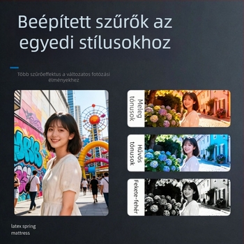 Retro mini CCD digitális kamera autofókusz és kihajtható vakuval, kültéri utazásokhoz fényképezéshez és videózásához.