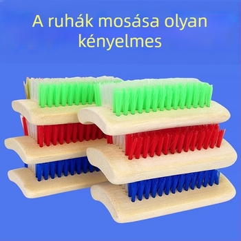 Nagy ruhatisztító kefe kemény sörtékkel, négyzetes kialakítással, ruhákhoz és cipőkhez, tartós háztartási tisztító kefe