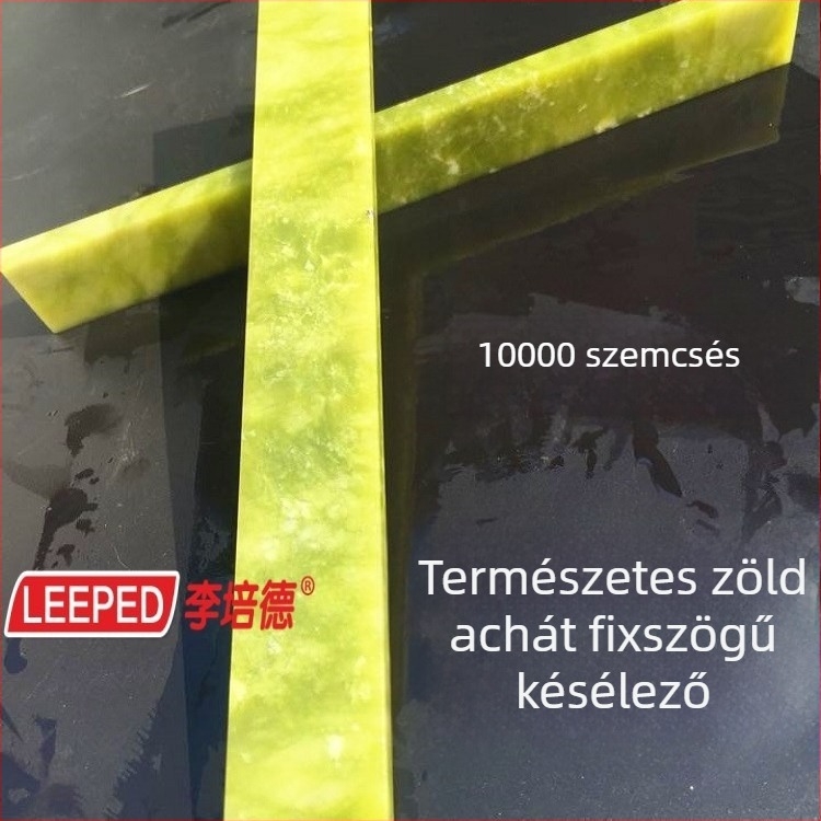 10000 szemcse természetes achát olajos kő finom polírozáshoz, téglalap alakú 150 × 20 × 5 mm, rögzített szögű élező kő