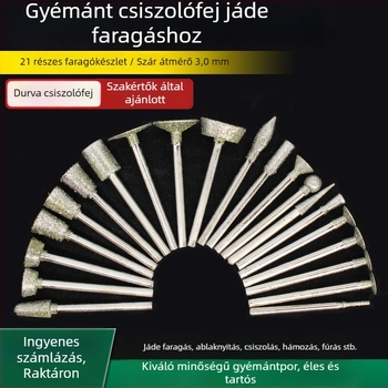 Gyémánt csiszoló tű jade faragó készlet
