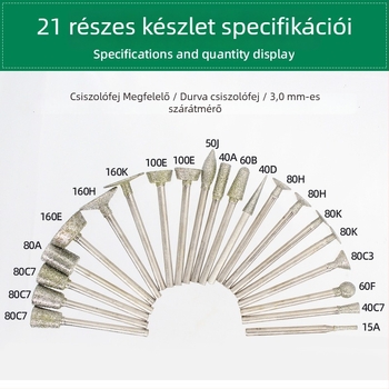 Gyémánt csiszoló tű jade faragó készlet
