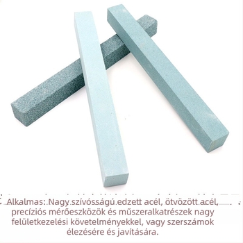 Négyzet alakú szilícium-karbid olajkő jade polírozásához, 200×20×20 mm