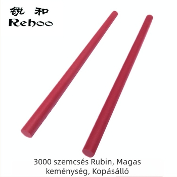 Ruihe márka 3000-grit rubin polírozó kő hengeralakú köszörűpálca késélezéshez, nagy keménységű víz-kő