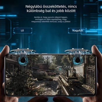 M9 PUBG játékkontroller, fizikai gombok a visszarúgás szabályozásához, univerzális mobiltelefon-kiegészítő