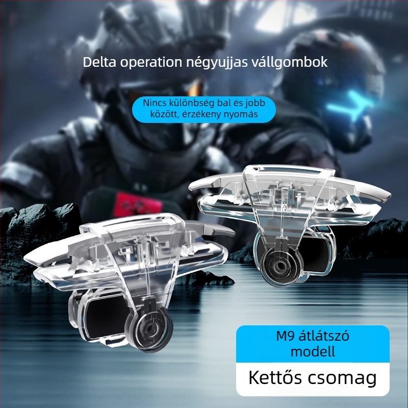 M9 PUBG játékkontroller, fizikai gombok a visszarúgás szabályozásához, univerzális mobiltelefon-kiegészítő