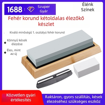 Zöld szilícium-karbid kettős oldalú olajos kő az élezéshez, 400/1000 szemcse – élező készlet