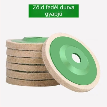 Gyapjú polírozó kerék szögcsiszolóhoz — tükörsima felület, textil kerék
