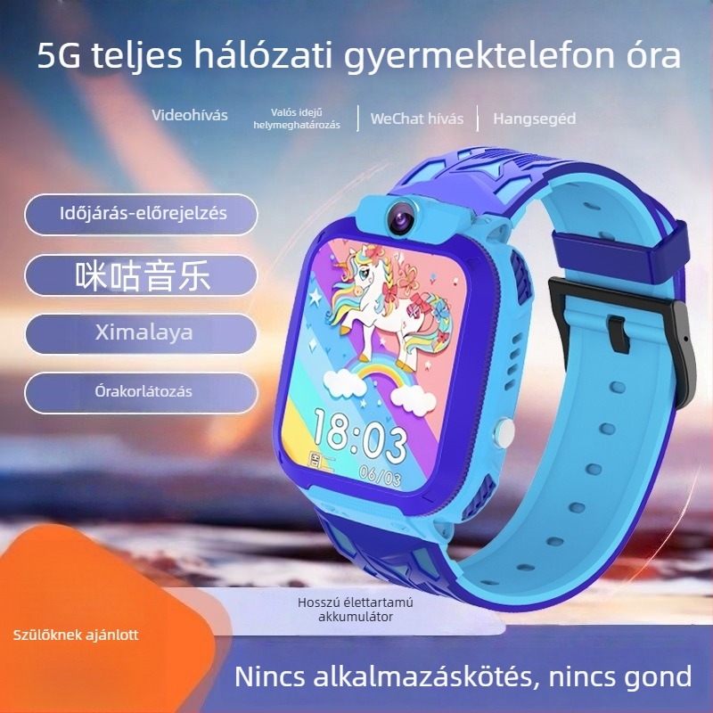 5G-s gyermek okosóra videóhívásokkal és GPS-helymeghatározással — SW34F