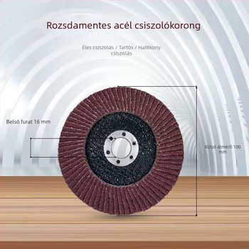 Gurui sík csiszolókerék rozsdamentes acél polírozásához, kopásálló polírozó lap