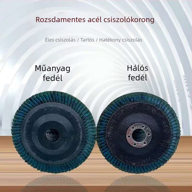 Gurui sík csiszolókerék rozsdamentes acél polírozásához, kopásálló polírozó lap