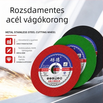 Lide kopásálló flap korong, ultra vékony dupla hálós rozsdamentes acélból, 107 mm csiszolóhoz