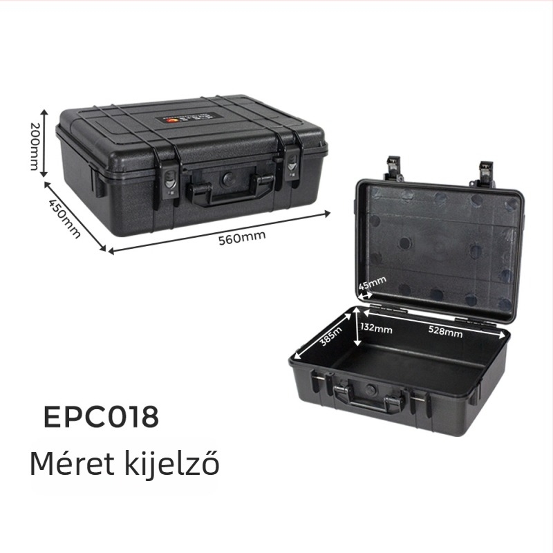 Precíziós műszer szállító védőtok ABS műanyagból, IP67 vízálló EPC018