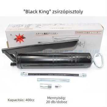 Black Diamond kézi dugattyús zsírzópisztoly, 400cc, nagy nyomású, nagy kapacitású eszköz