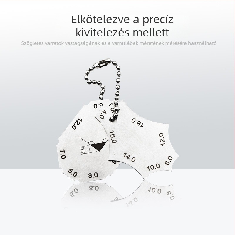 Két részes derékszögű hegesztési mérőkészlet
