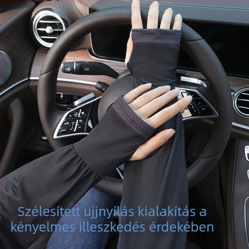 Férfi Ice Silk karvédők UV-védelmet nyújtó, szellőző, plusz méretű, szabadtéri kerékpározáshoz