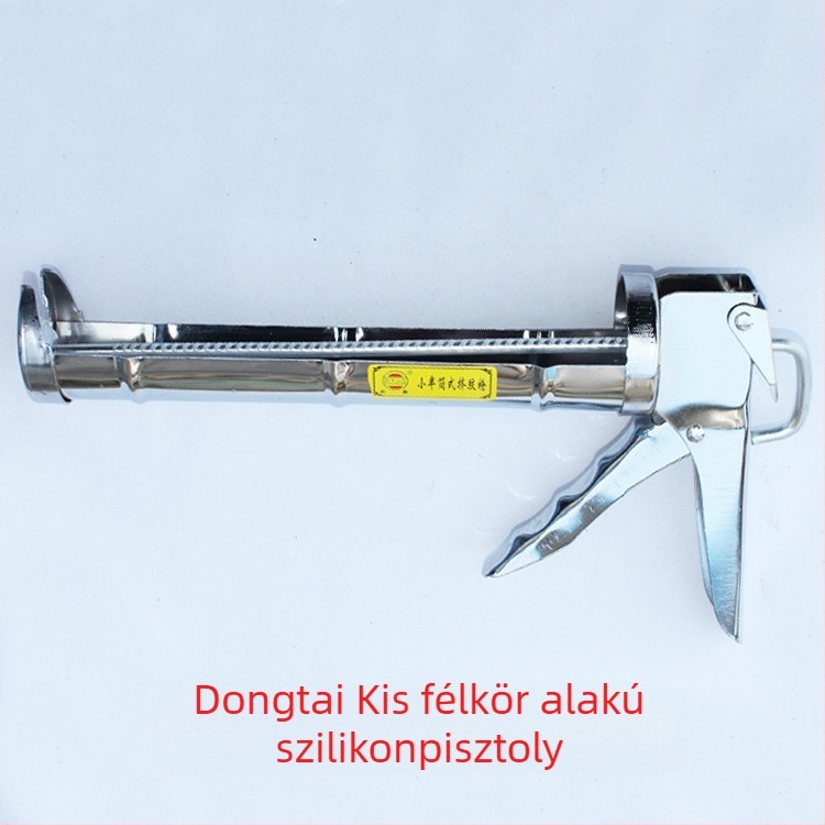 Sárga félkör alakú üveg ragasztópisztoly vastagított fúvóka extrudáláshoz és permetezéshez