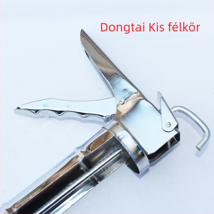 Sárga félkör alakú üveg ragasztópisztoly vastagított fúvóka extrudáláshoz és permetezéshez