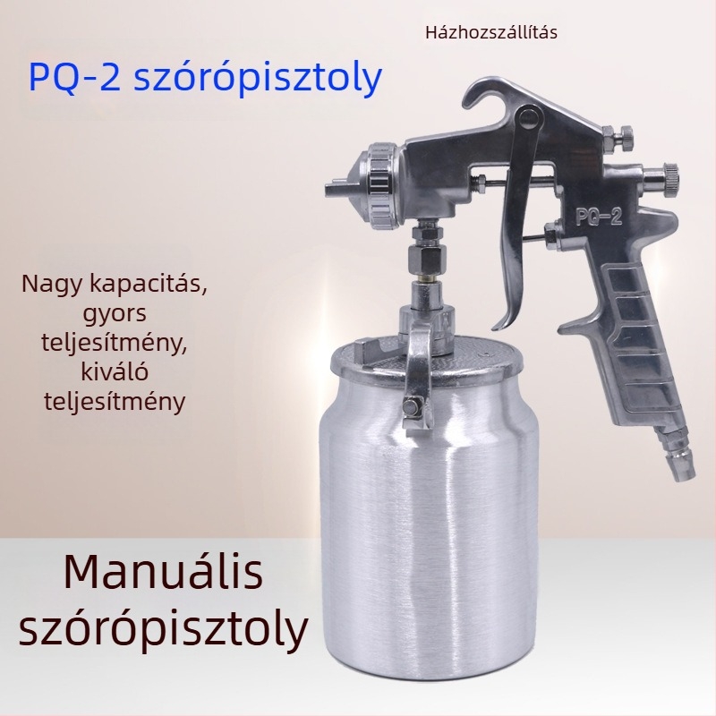 Zeus PQ-2 pneumatikus festékszóró szívóbetöltéssel — ideális bútorokhoz és autókhoz, spray eszköz
