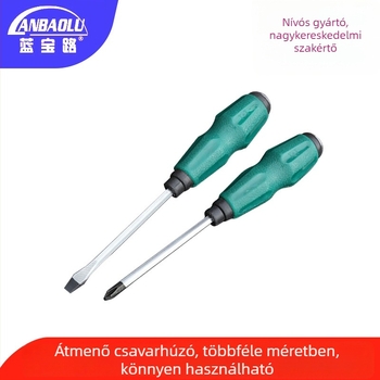 Lanbao Road 12 hüvelykes csavarhúzó lapos és Philips fejjel, szigetelt, mágneses, krom-vanádium acél
