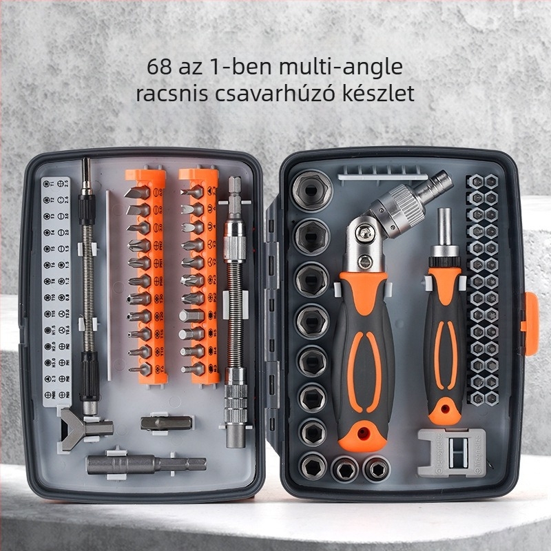 Otthoni javításhoz készült csavarhúzó készlet klikkmechanizmussal