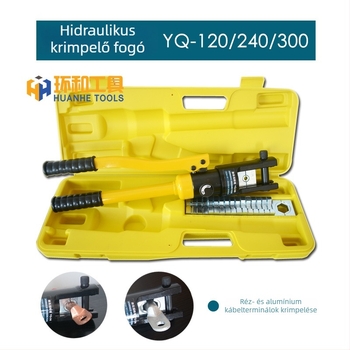 YQ120/240/300 hidraulikus crimpelő fogó réz- és alumínium kábelterminálokhoz, hideg préselés