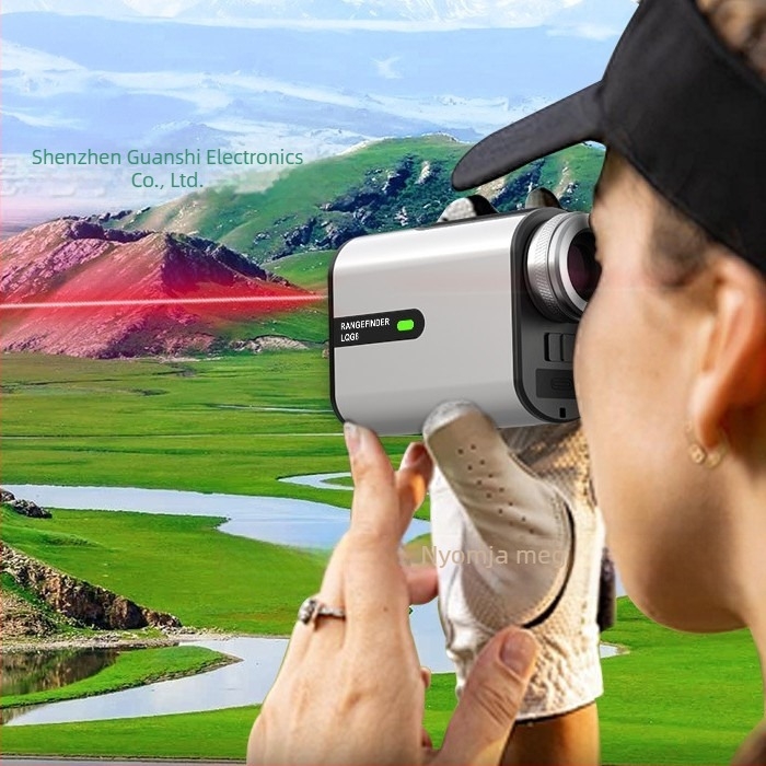 Kompakt golf lézeres távolságmérő, alumínium ötvözet test