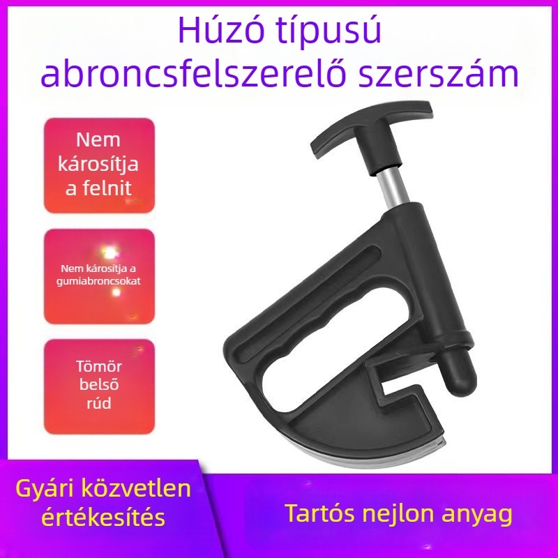 Gumi bead breaker és demontáló eszköz, tubeless gumikhoz való segédeszköz, gumi nyomásmérő eszköz, lapos és defektálló gumi telepítéséhez