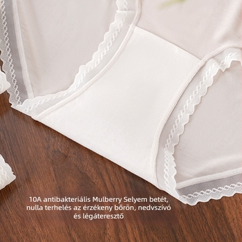 Plusz méretű női magas derekú alsónemű, Lenzing Modal, 60-count, Mulberry selyem gusset-szövet, kiterjesztett ágyék, háromszög fazonú alsónadrág, lélegző és kényelmes