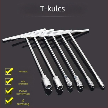 T-hátú külső hatszögletű kulcs készlet, 6–19 mm
